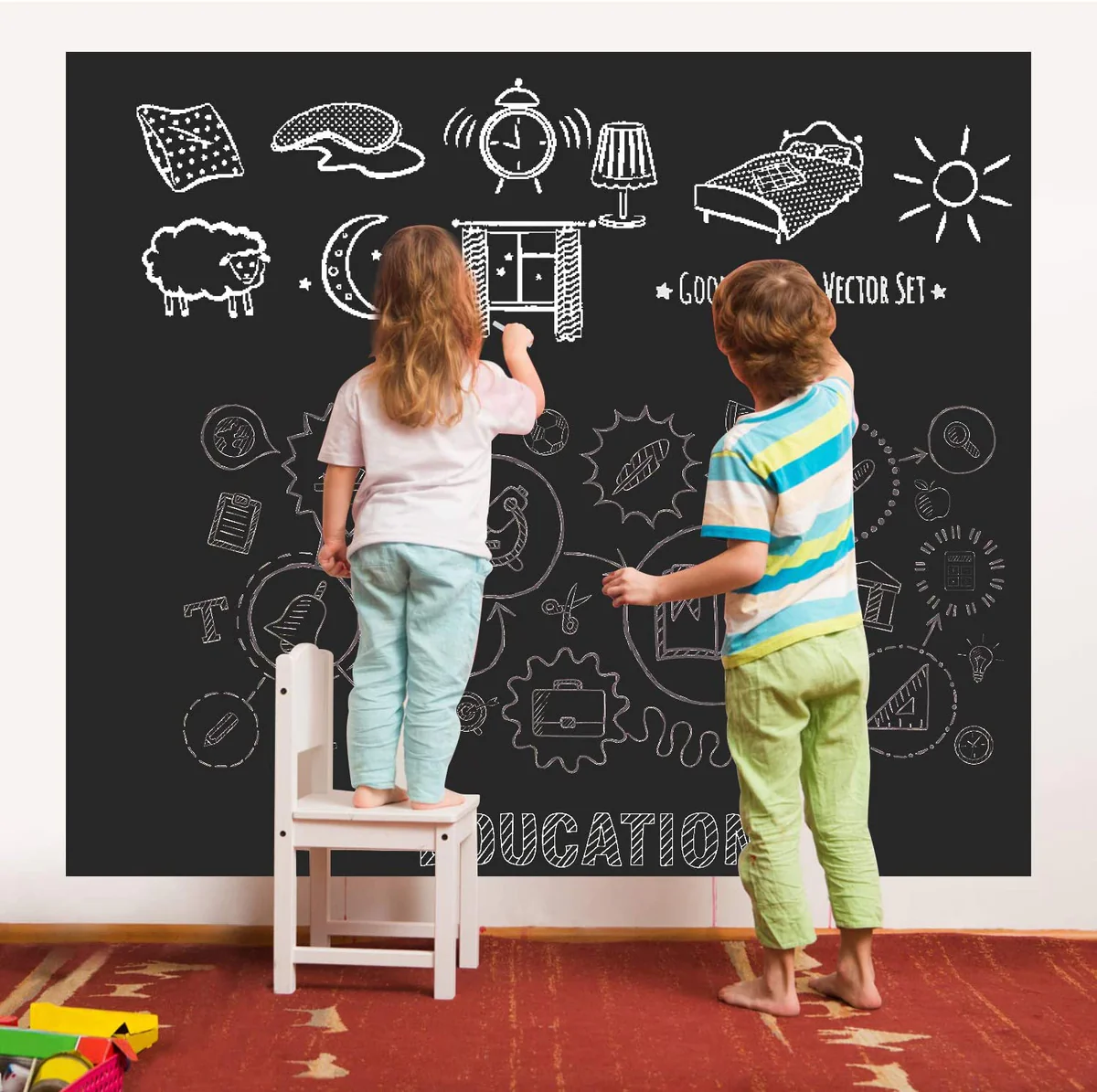 🔍 Chalkboard Wall Sticker