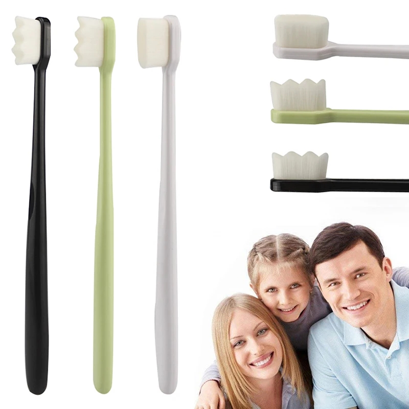 3 Pcs Ultra-Fine Deep Cleaning Soft Toothbrush