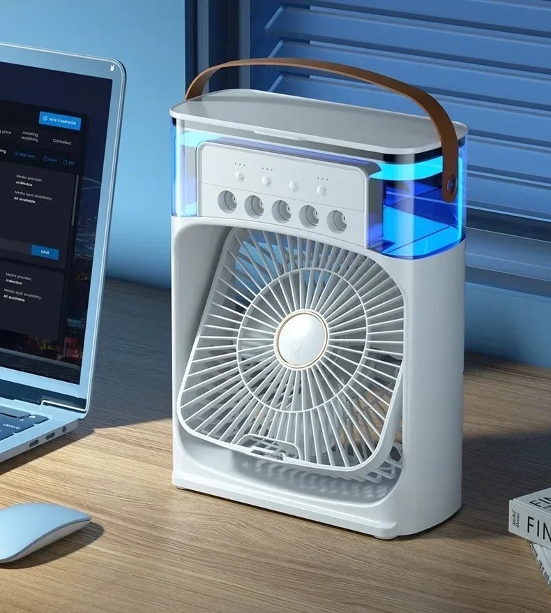 Portable USB Air Cooler Fan With Mist Flow