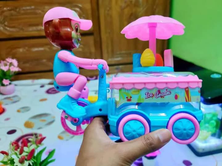 Kids Ice Cream Car Toy With Light Music