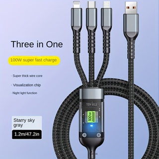 3 in 1 USB Charger Cable 100W