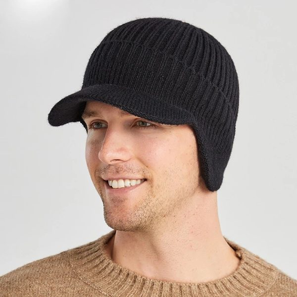 Elastic Warm Ear Protection Knitted Hat - Image 2