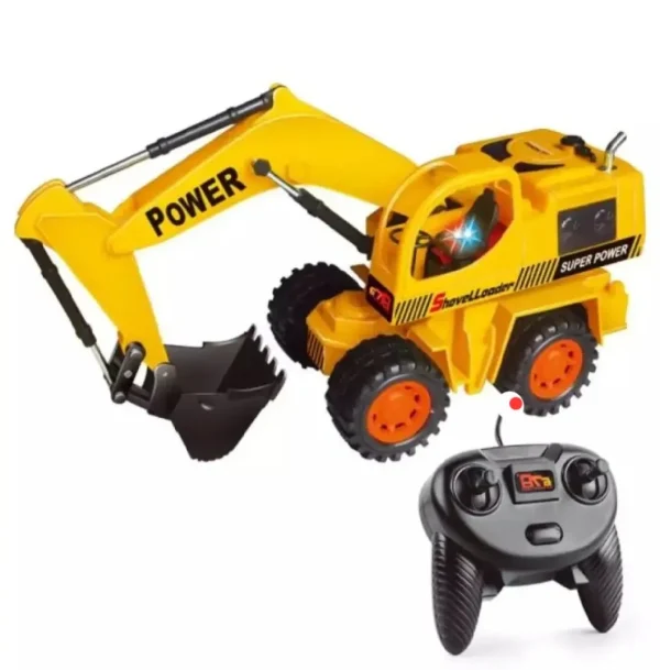 Remote Control Wheel Excavator Toy For Kids - Image 2