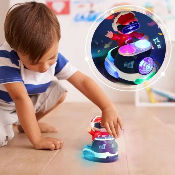 DJ Bouncing Beat Toy Rock Boy Dancing Toy With Interactive LED And Music Automatic Movement - Image 3