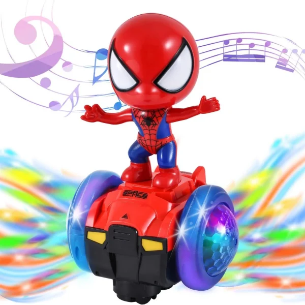 Dancing Spider Man & Music and 3D Light