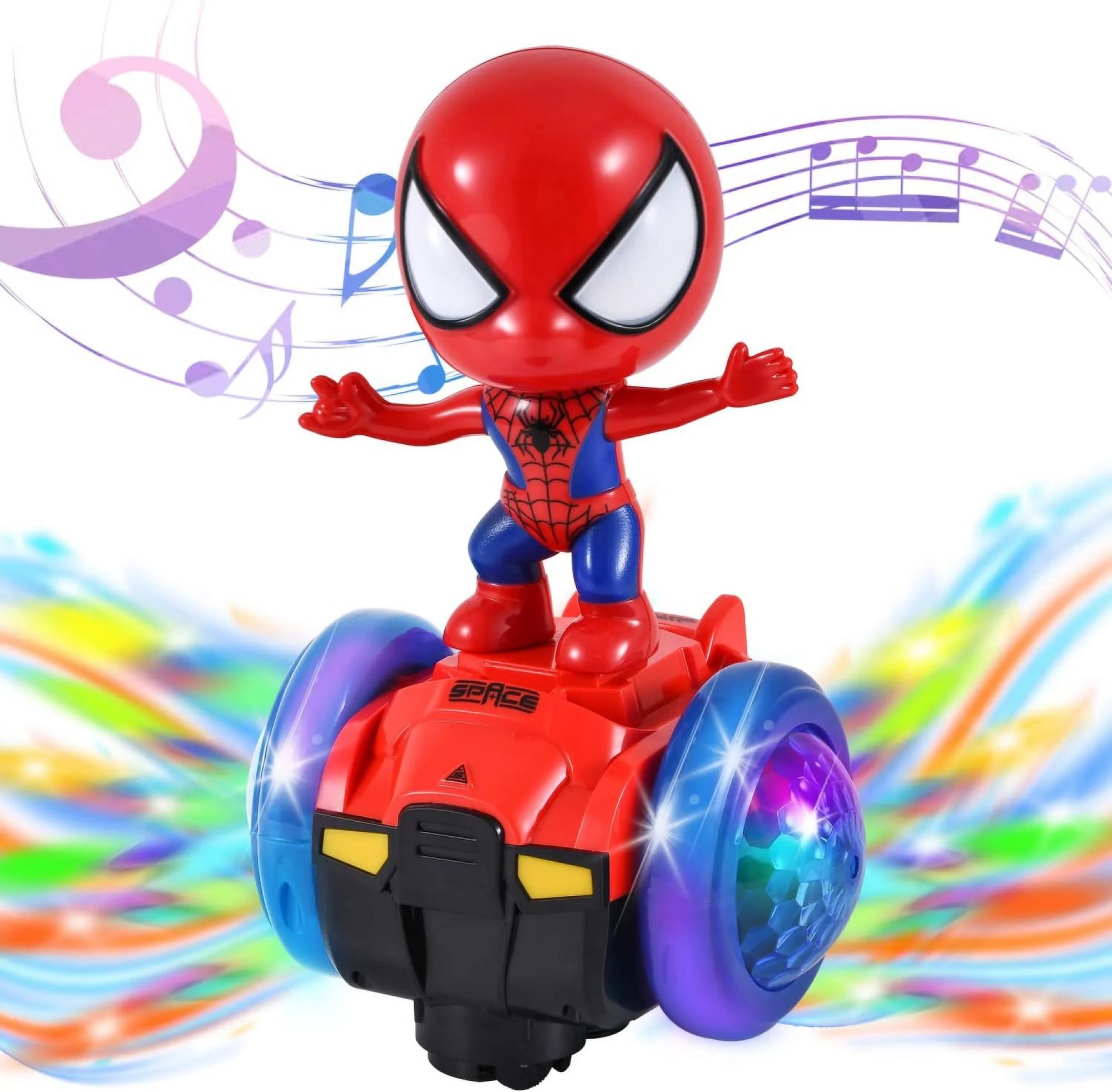 Dancing Spider Man & Music and 3D Light
