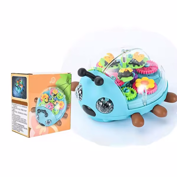 LADY BUG Transparent Gear Toys- Electric Universal, Light & Sound - Image 4