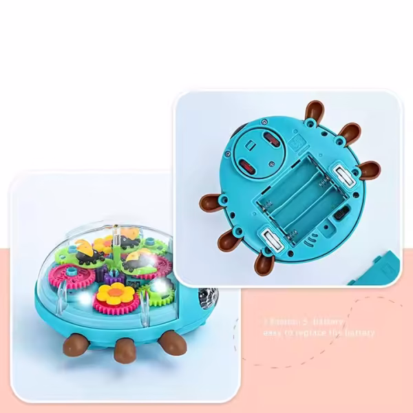 LADY BUG Transparent Gear Toys- Electric Universal, Light & Sound - Image 2