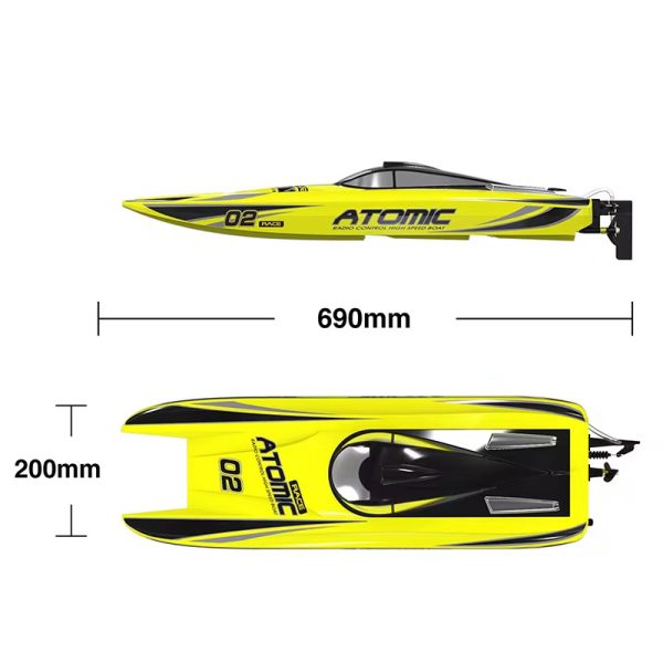 High Speed Electric Racing Remote Control RC Boat Toys - Image 3