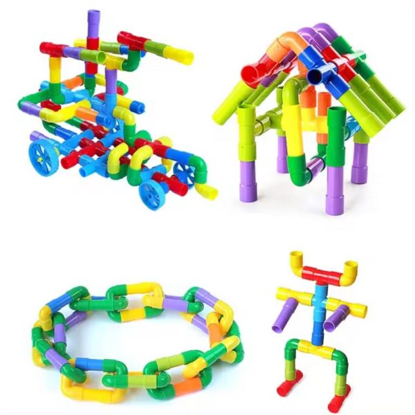 Educational toys 32 Pieces Pipe shape Puzzle Block for Kids - Image 3