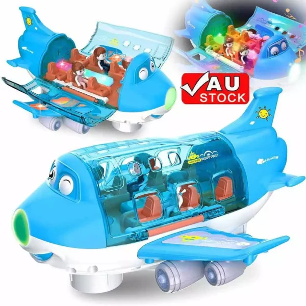 360° Rotating Electric Toy Plane Airplane Toys Music Light - Image 3