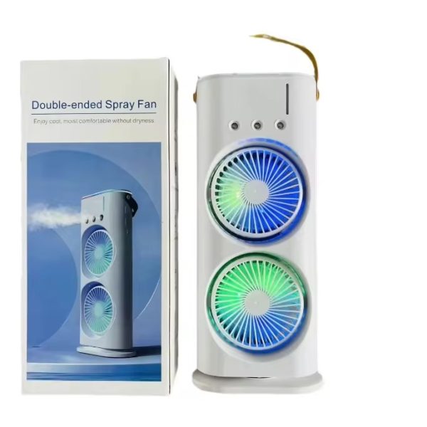 USB Portable Water-Cooled Double-Blade Air Conditioner Fan - Image 2