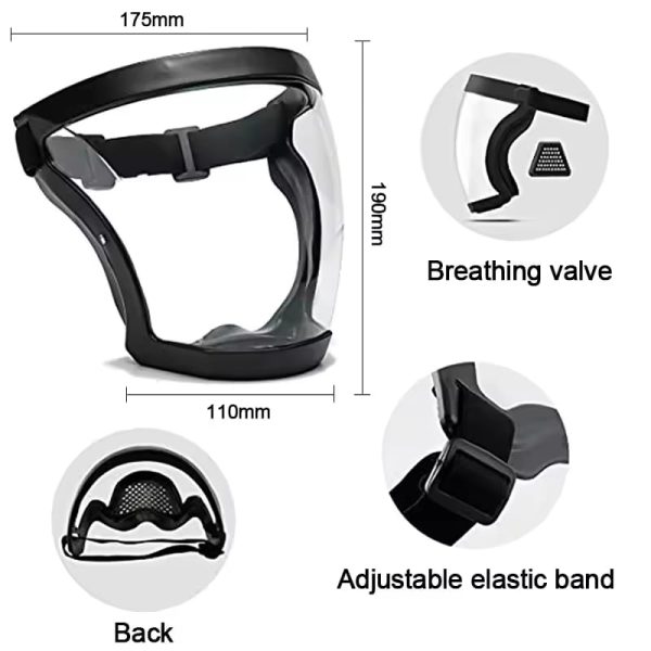 Anti fog full face safety mask - Image 3
