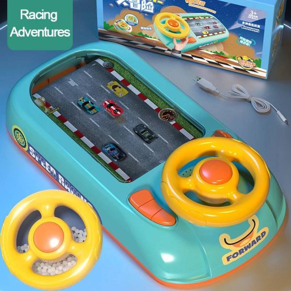 Racing Adventure Car Steering Wheel, Racing Car Steering Wheel Toy - Image 2