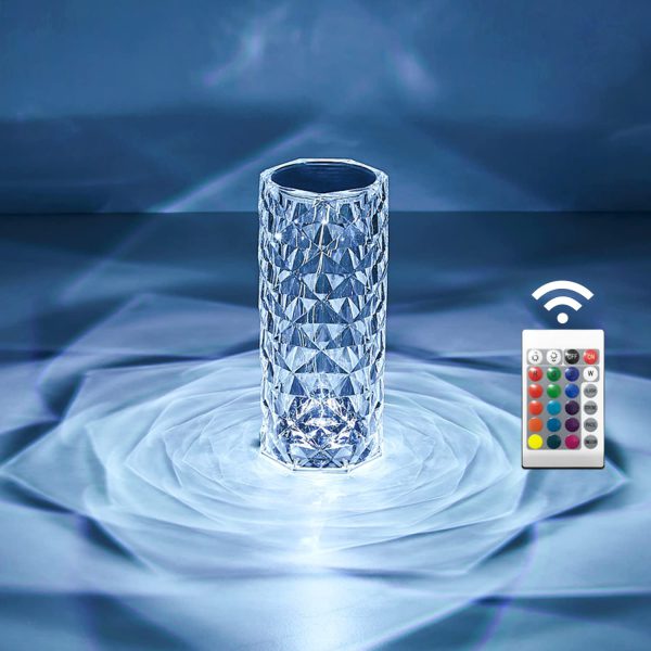 Remote Control Rose Crystal Lamp - Image 3