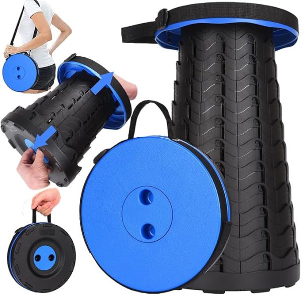 Outdoor Portable Rainbow Folding Chair Adjustable Telescopic Stool
