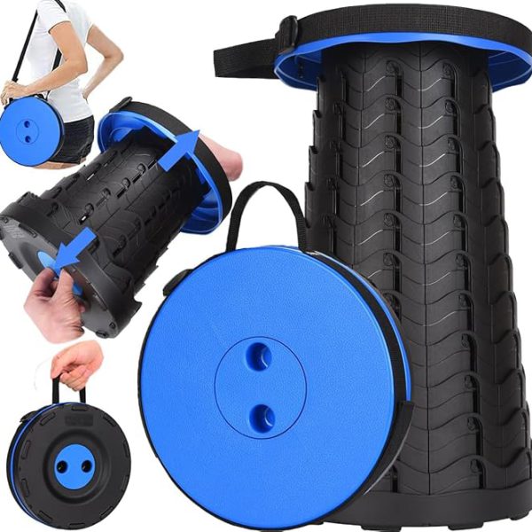 Outdoor Portable Rainbow Folding Chair Adjustable Telescopic Stool