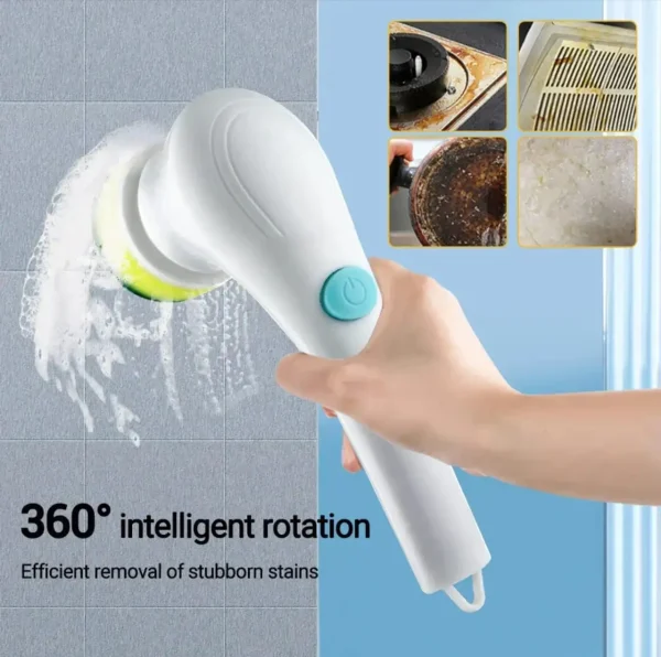 USB Charge Electric Dish Washers Cleaning Brush 5-in-1 Handheld Wireless Housework Kitchen MachinesBathtub Tile For Camping - Image 4