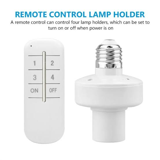 Remote Control E27 Socket Holder