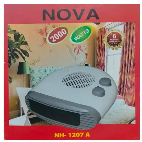 Nova Electric Room Heater 1207A | 2000W Instant Room Heater | Energy saving Heater