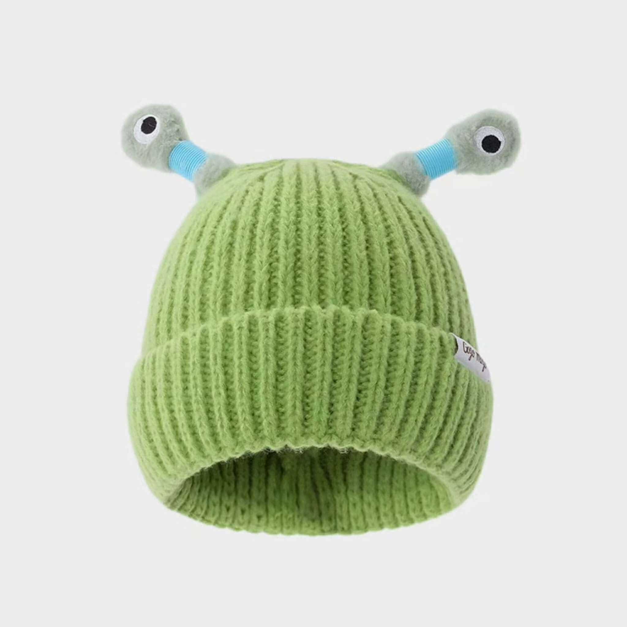 Winter Child Cute LED Little Monster Hat (Light Green)