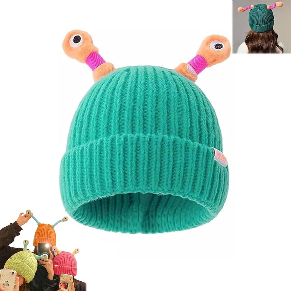Winter Child Cute LED Little Monster Hat(Sky Blue)
