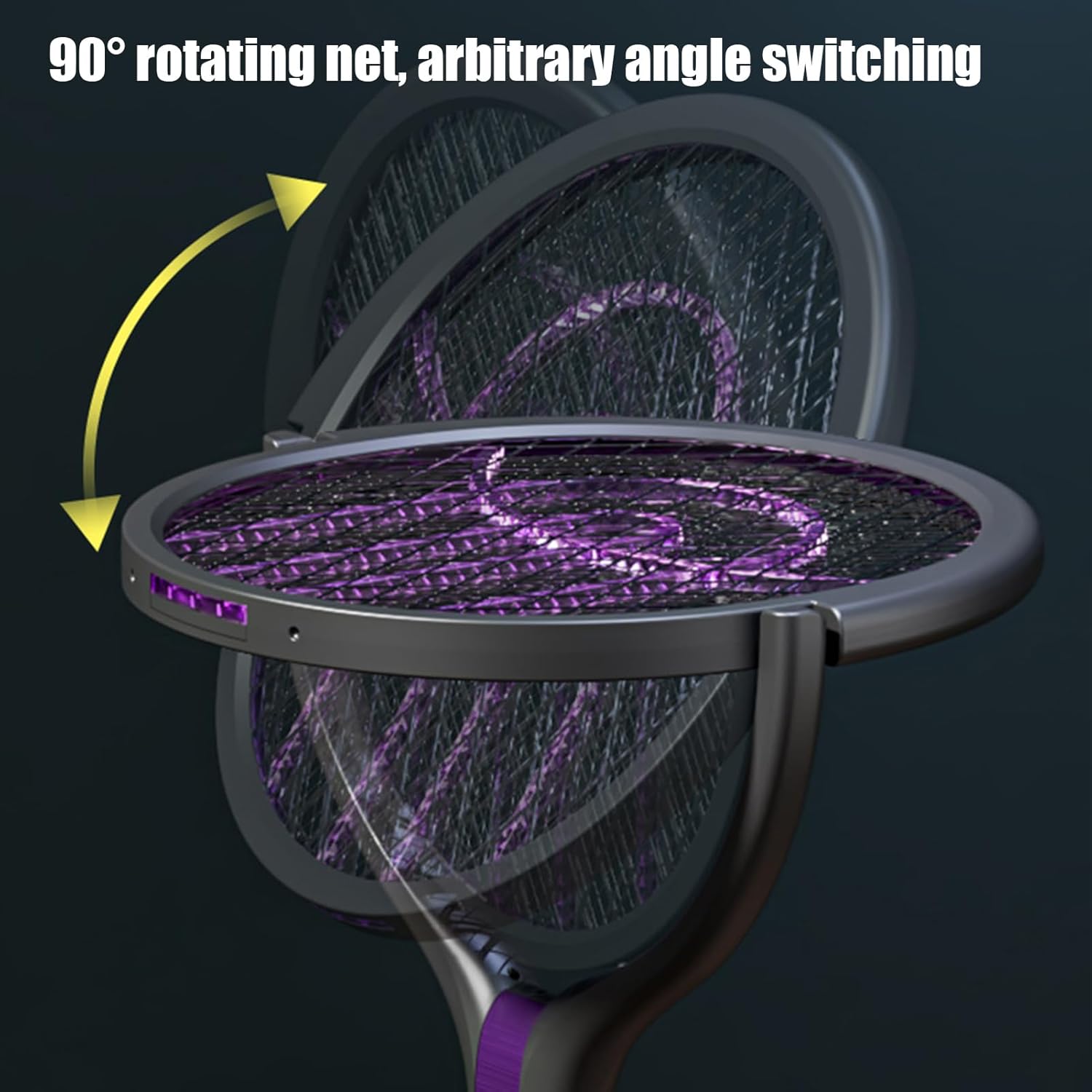 Fruusv Electric Fly Zapper | 2800V Electric Fly Control Racket | USB Rechargeable - Image 2