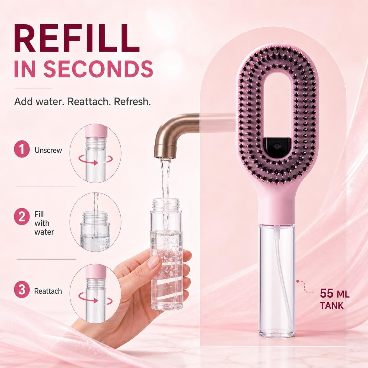 Spray Comb for Hair 2-in-1 - Image 3