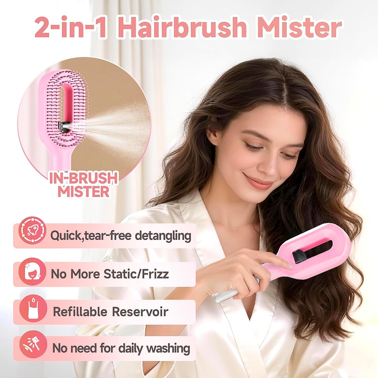 Spray Comb for Hair 2-in-1 - Image 2