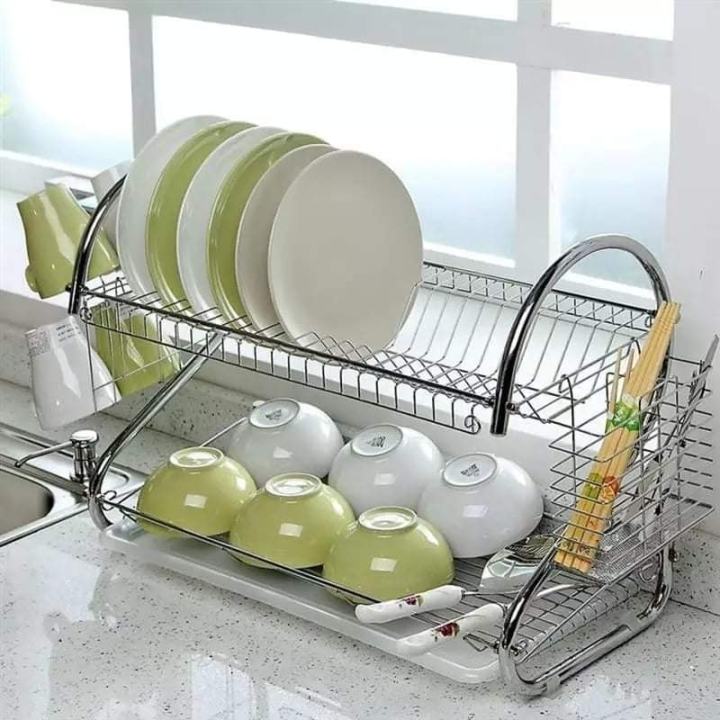 Stainless Steel 2 Tier Dish Rack