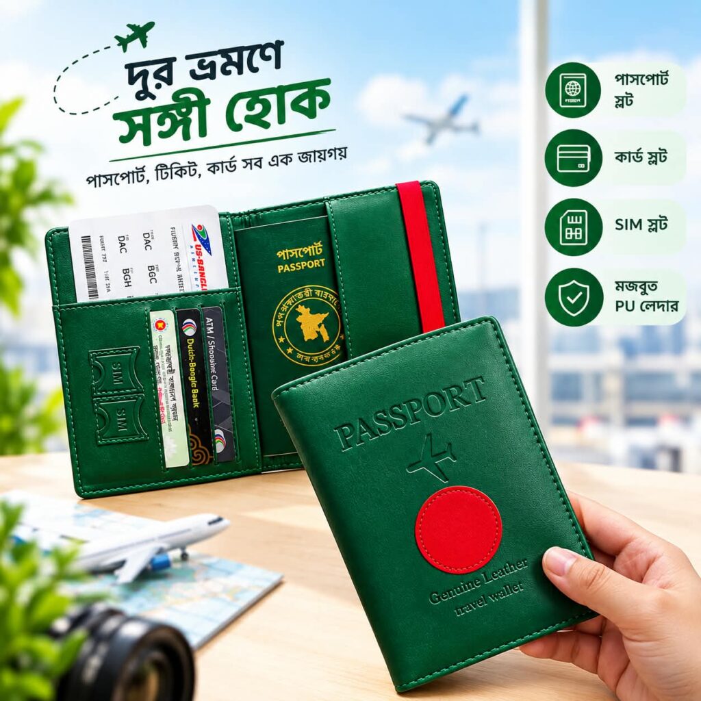 Bangladeshi Passport Cover & Card Holder For Men/ Women – Passport Cover